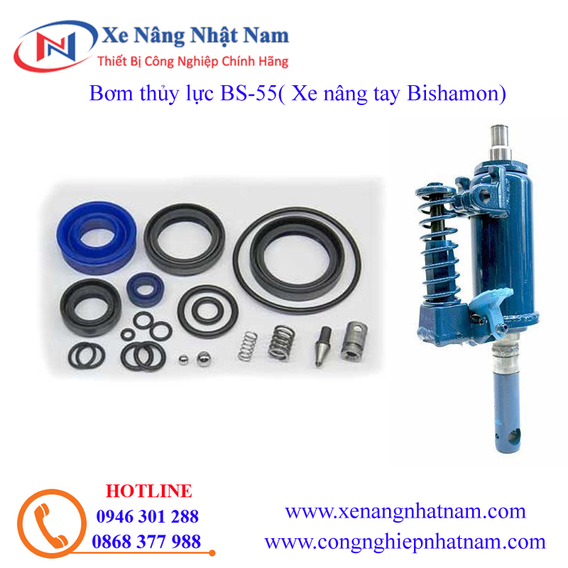 Hình ảnh bộ sin phốt bơm thủy lực xe nâng tay Bishamon