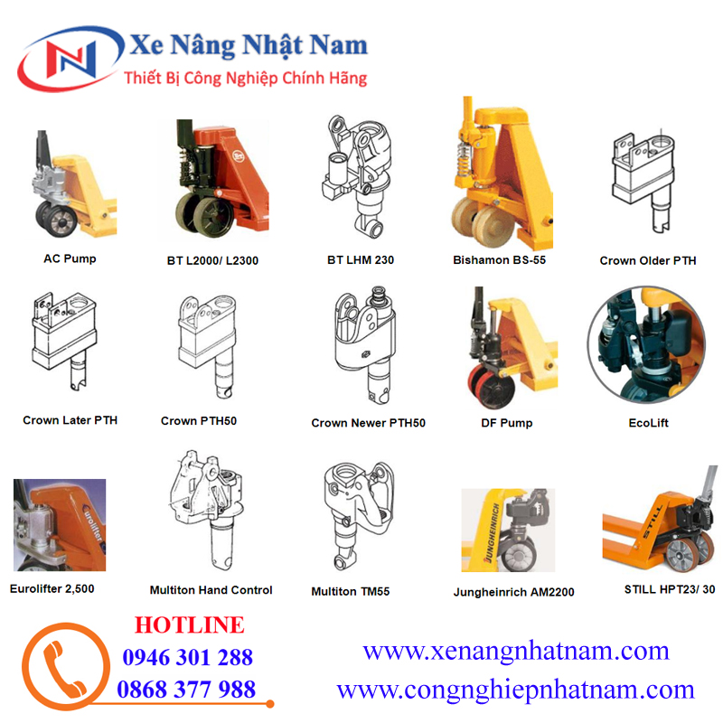 Bơm thủy lực xe nâng tay