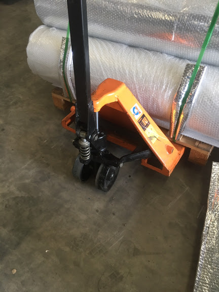 Test tải xe nâng tay Ichimens sau khi phục hồi bơm