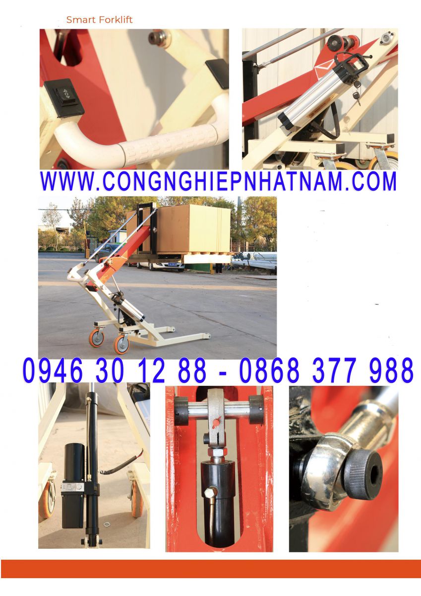 Xe nâng tay cao 300kg cải tiến mới