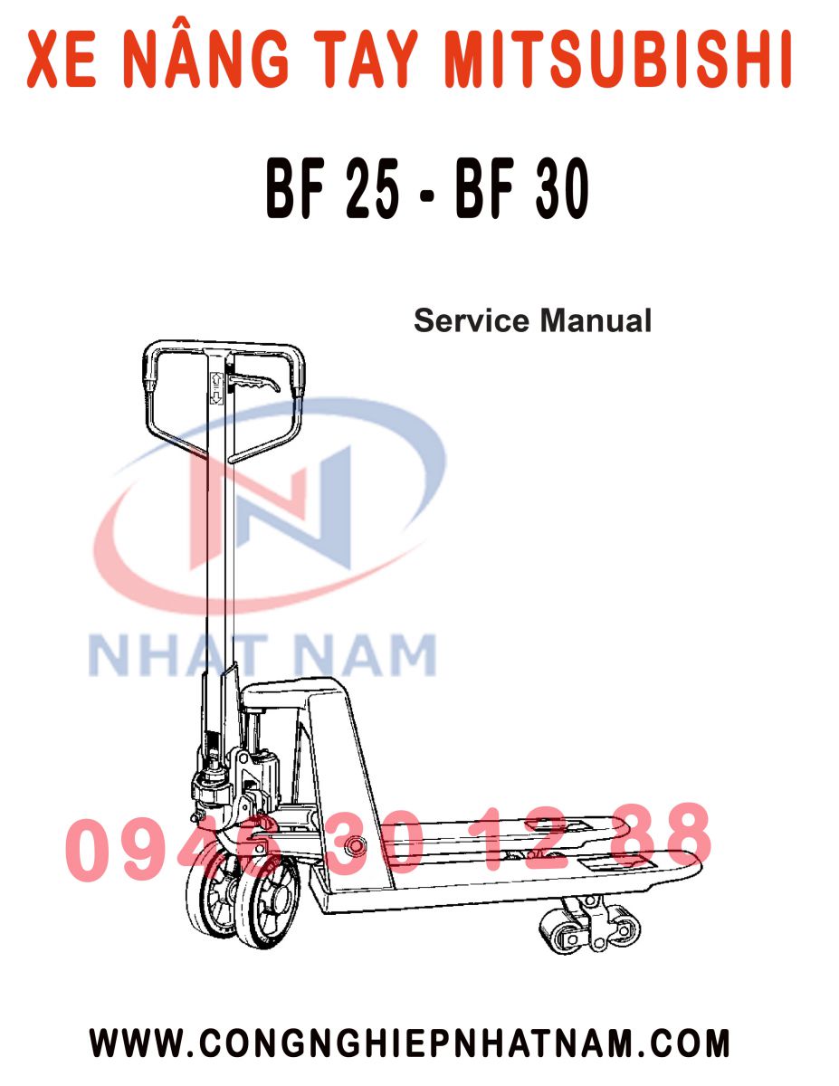 Cơ cấu hoạt động của xe nâng tay Mitsubishi