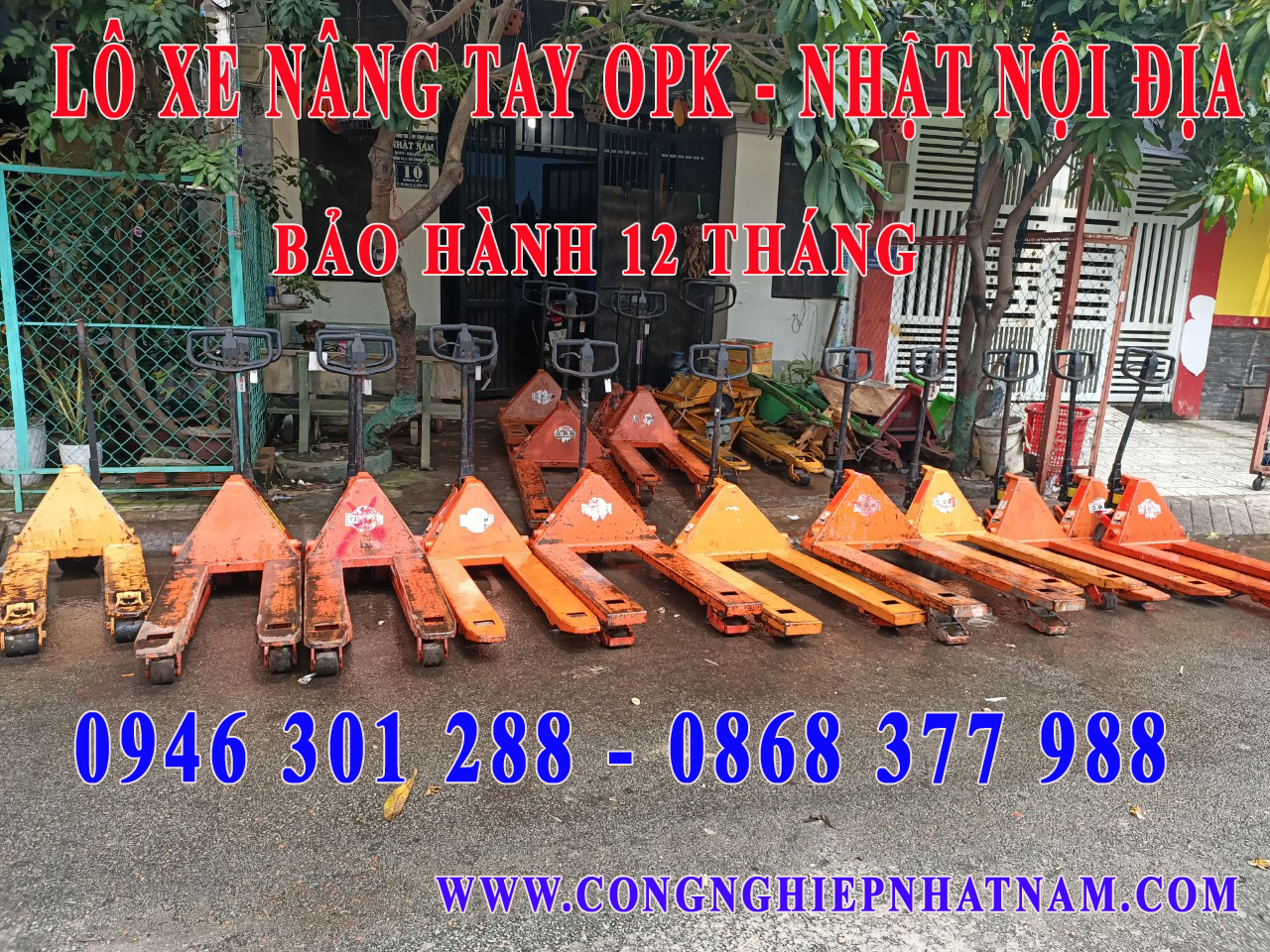 Lô xe nâng tay cũ OPK - Nhật nội địa