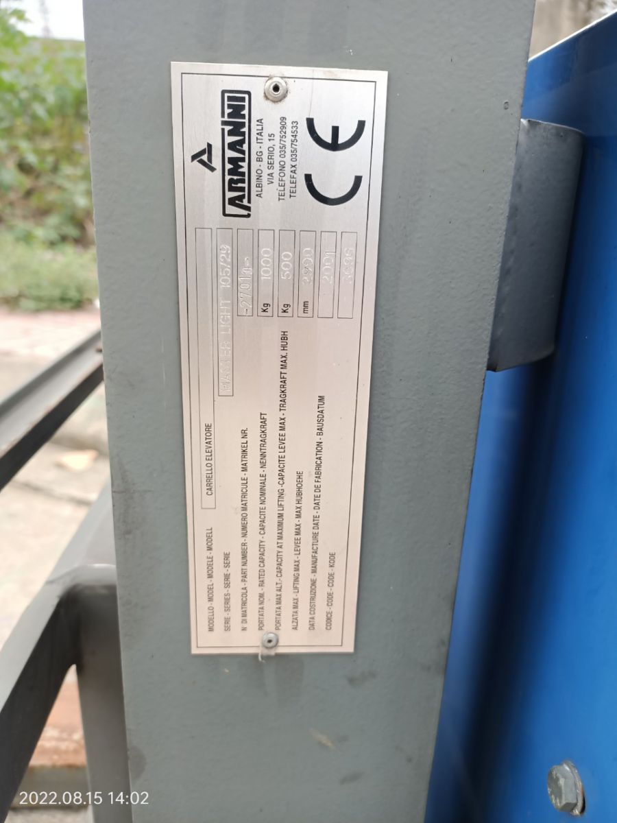 Tem xe nâng điện Armanni