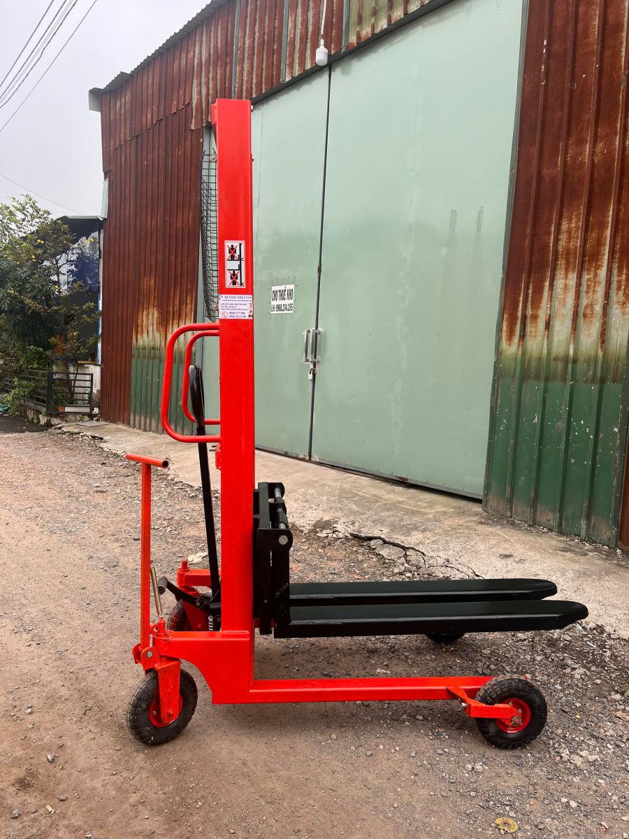 Xe nâng tay cao 1000kg bánh lớn 26cm