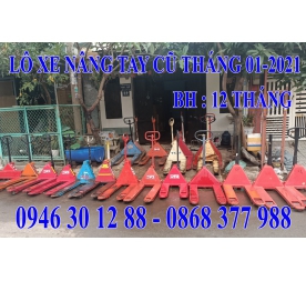 LÔ XE NÂNG TAY CŨ NHẬT THÁNG 01 - 2021 BẢO HÀNH 12 THÁNG