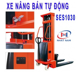 Xe nâng bán tự động 1 tấn cao 3m model SES1030